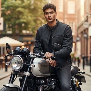 🏍️Men’s XElements Black  Motorcycle Jacket